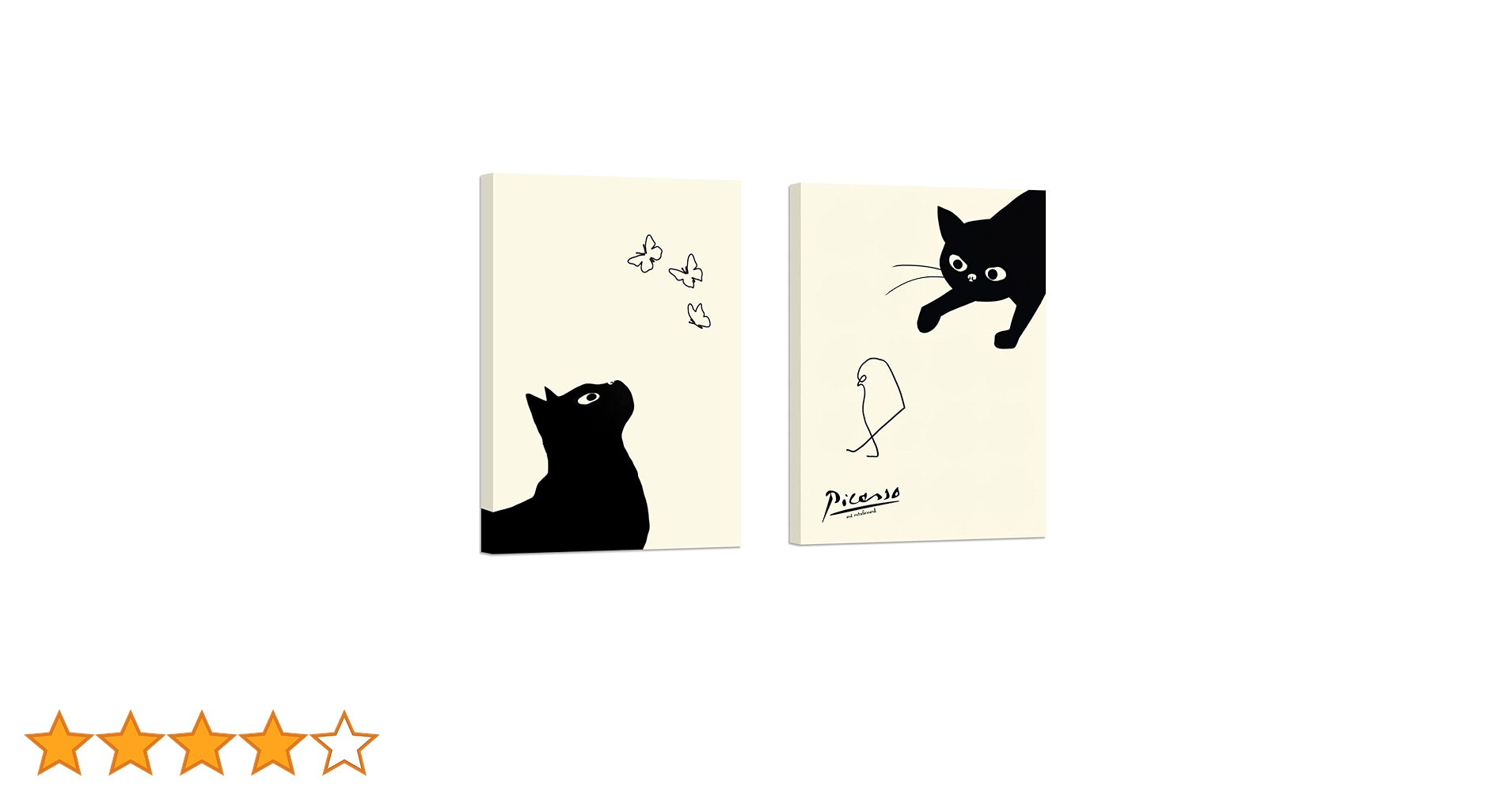 ピカソの猫アート・可愛い猫の絵画・キャンバス 30*40 ピカソの猫